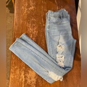 PacSun Light Wash Distressed Skinny Jeans